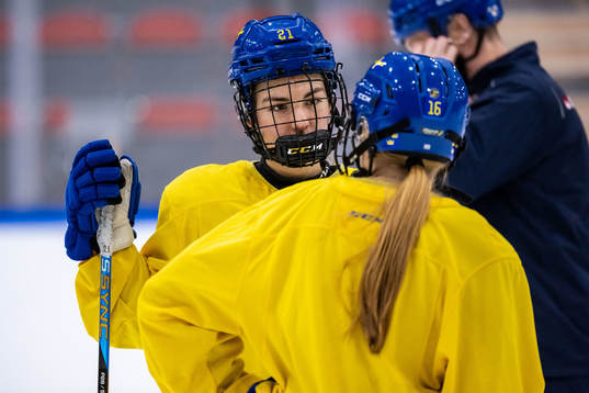 Emma Rehn of Sweden at a practice session