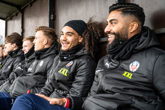 Helsingborgs Adam Kaied och Amin Al Hamawi
