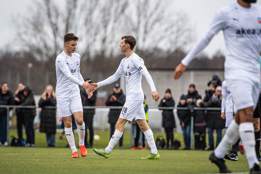 Helsingborgs Vilgot Carlsson och Anton Nilsson jublar