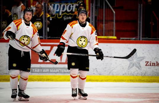 Brynäs Johan Larsson och Dmytro Timashov deppar
