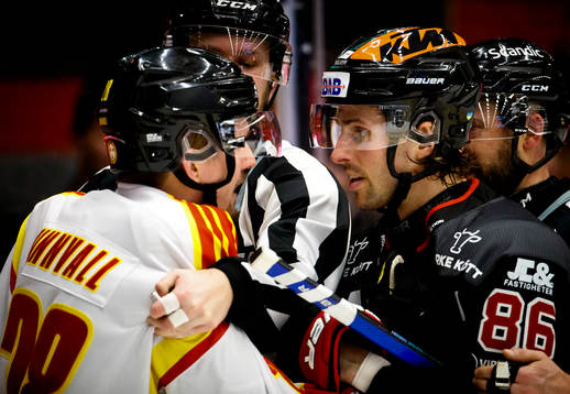 Brynäs Johannes Kinnvall och Mathias Bromé gruffar