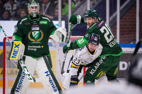 Färjestads målvakt Dennis Hildeby