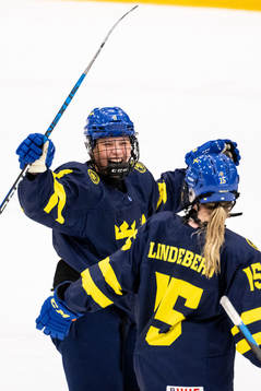 Jenna Raunio of Sweden celebrates
