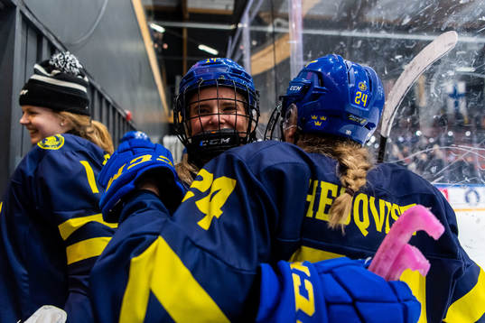 Tilde Utbult of Sweden celebrates