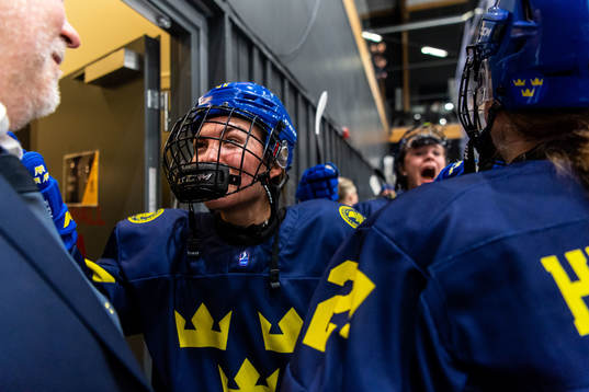 Emma Rehn of Sweden celebrates