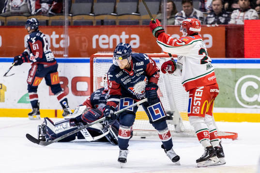 Linköpings Linus Hultström deppar och Frölundas Jere