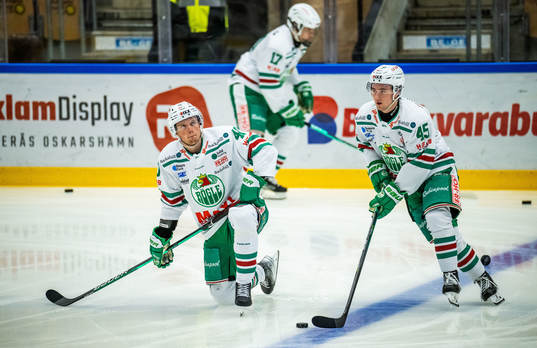 Rögles Oskar Stål-Lyrenäs och Oliver Casselsten