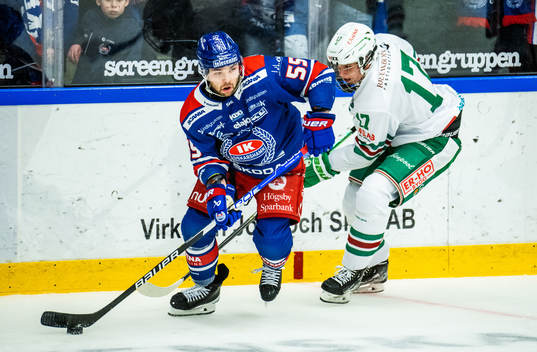 Oskarshamns David Quenneville och Rögles Felix Nilsson