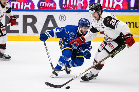 Leksands Jon Knuts och Malmö Redhawks Thomas Schemitsch