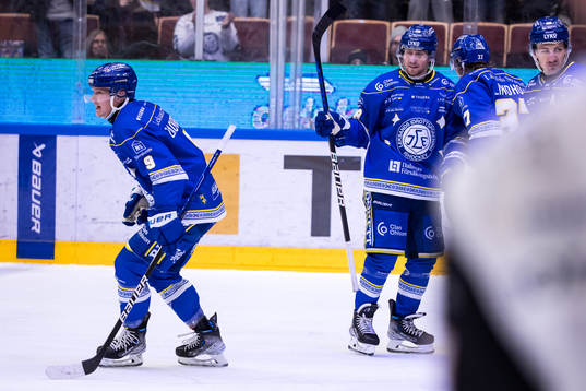 Leksands Patrik Zackrisson jubel