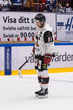 Malmö Redhawks Emil Sylvegård  deppar