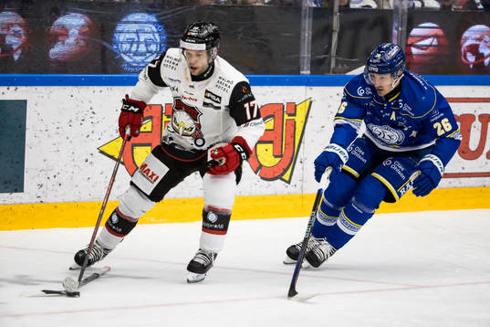 Malmö Redhawks Pathrik Westerholm och Leksands Patrik Noren
