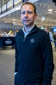 Leksands VD Andreas Hedbom innan ishockeymatchen i SHL