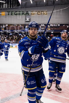 Leksands Jesper Kandergård  jubel