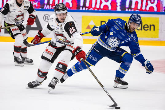 Leksands Jon Knuts och Malmö Redhawks Thomas Schemitsch