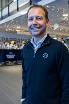 Leksands VD Andreas Hedbom innan ishockeymatchen i SHL