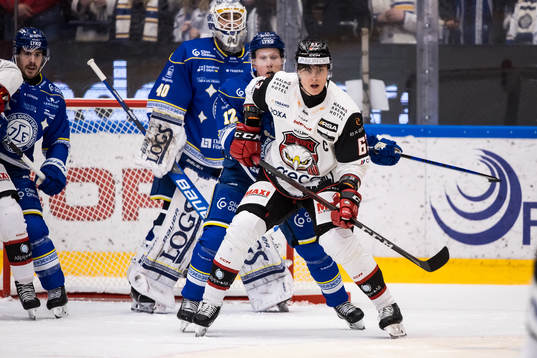 Leksands Kalle Östman och Malmö Redhawks Fredrik
