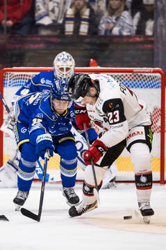 Leksands Jesper Kandergård och Malmö Redhawks Christoffer