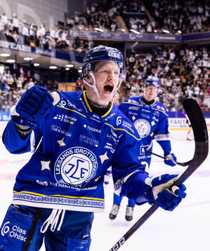 Leksands Emil Heineman jublar