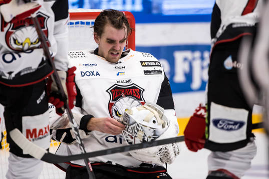 Malmö Redhawks målvakt Adam Werner