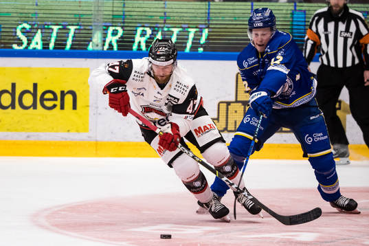 Malmö Redhawks Joakim Ryan och Leksands Kalle Östman