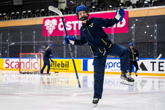Emma Rehn of Sweden at a practice session