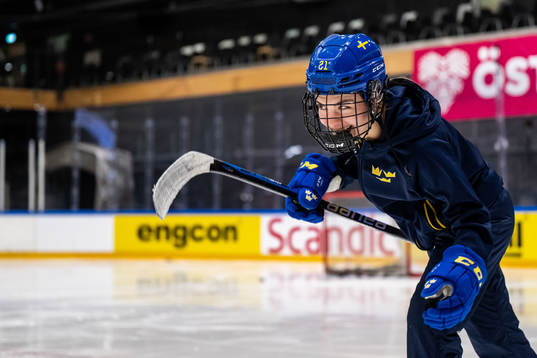 Emma Rehn of Sweden at a practice session