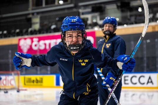Emma Rehn of Sweden at a practice session
