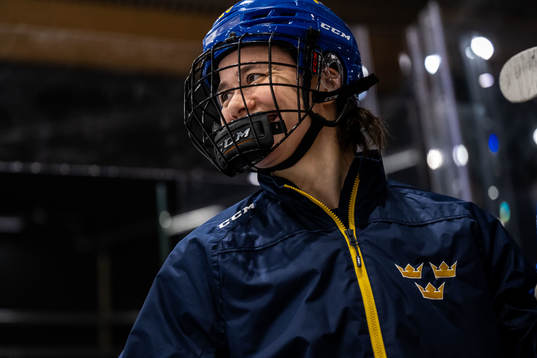 Physiotherapist Elin Uusitalo of Sweden at a practice