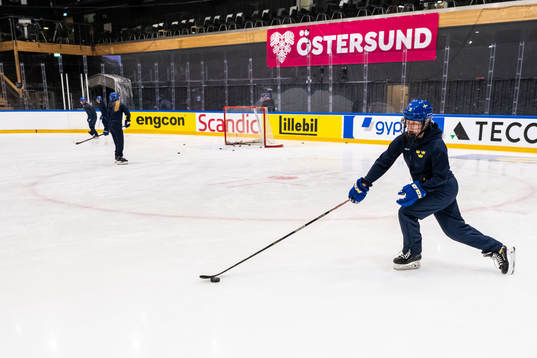 Stina Andersson of Sweden at a practice session