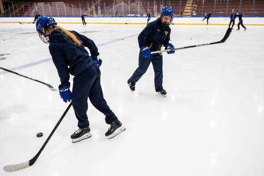 Stina Andersson of Sweden at a practice session