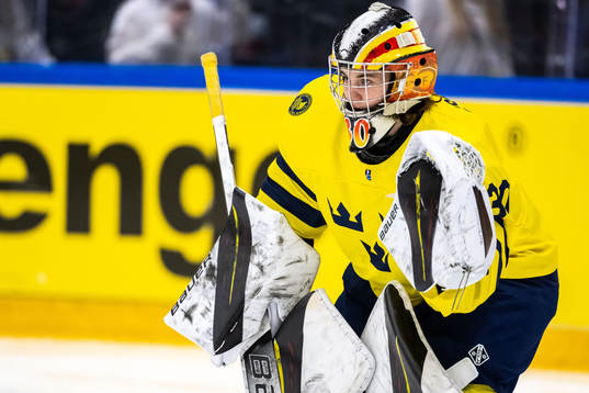 Goaltender Felicia Frank of Sweden