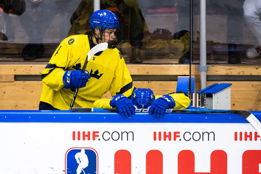 Olivia Sohrner and Mira Jungåker of Sweden looks dejected
