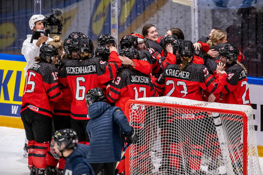 Players of Canada celebrate
