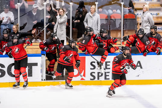 Players of Canada celebrate