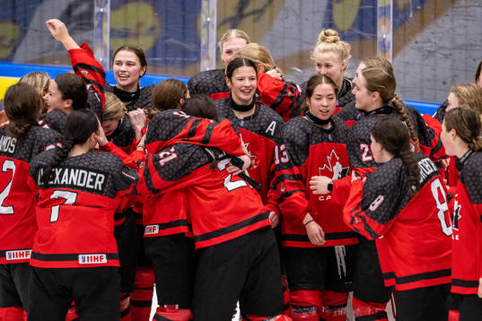Players of Canada celebrate