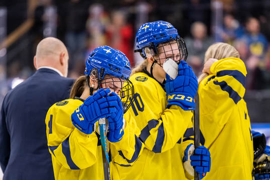 Emma Rehn of Sweden looks dejected