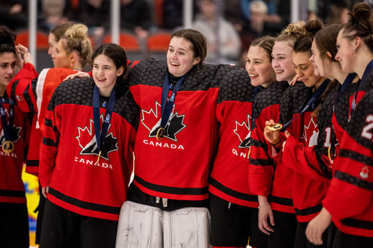 Players of Canada celebrate