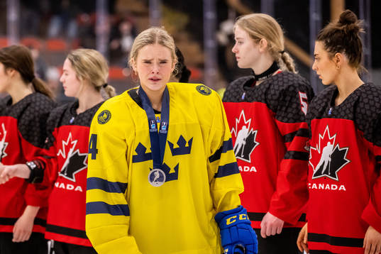 Tilde Utbult of Sweden looks dejected