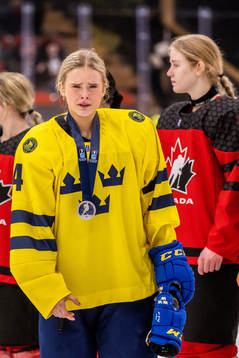 Tilde Utbult of Sweden looks dejected