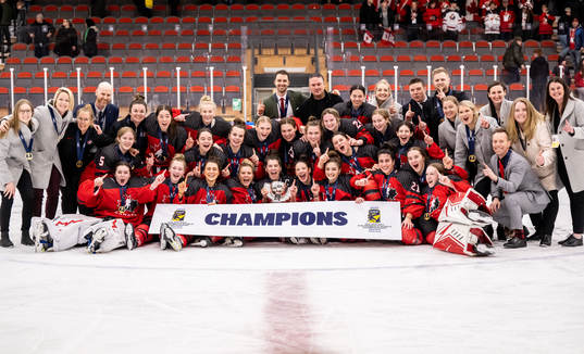 Players of Canada celebrate