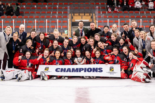 Players of Canada celebrate