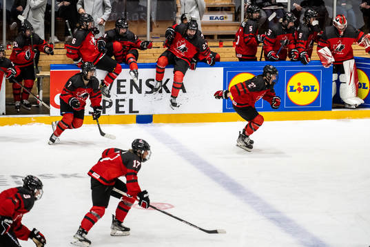 Players of Canada celebrate