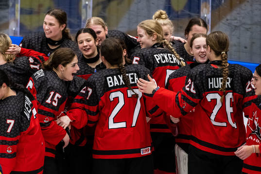 Players of Canada celebrate