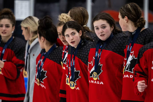 Players of Canada celebrate