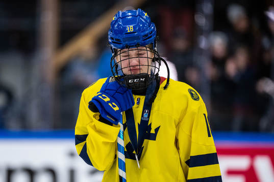 Hilda Svensson of Sweden looks dejected