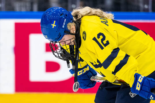Stina Andersson of Sweden looks dejected