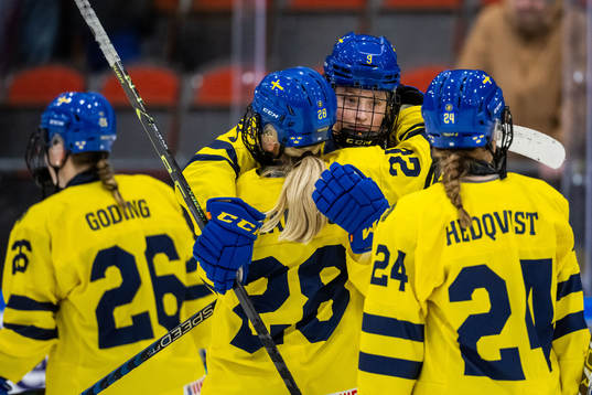 Mira Markström of Sweden looks dejected