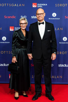 Thomas Rundqvist, ishockey, med sin fru Karin