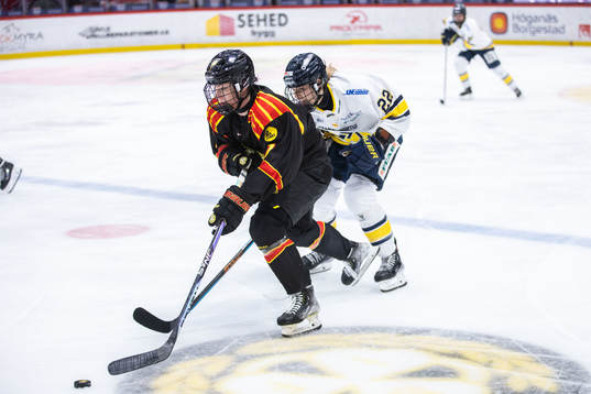 Brynäs Lindsay Paige Agnew och HV71s Suvi Käyhkö